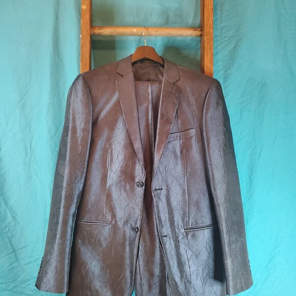 Giovanni Testi Blue Dress Suit Jacket and Pants (38R Jacket/ 32R Pants) - Picture 11 of 11